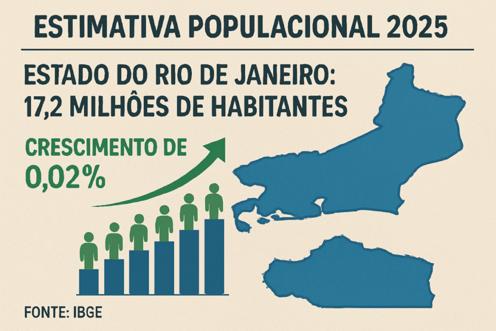 IBGE Divulga estimativa populacional: Rio de Janeiro atinge 17,2 ...